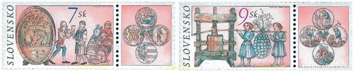 Stamps: 179284 MNH ESLOVAQUIA 2002 VITICULTURA