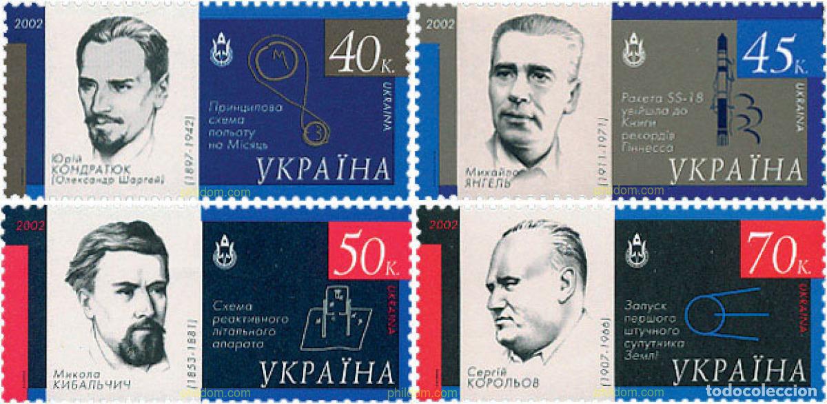 Sellos: 106945 MNH UCRANIA 2002 EXPLORACION ESPACIAL