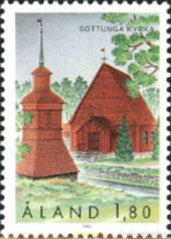Sellos: 108943 MNH ALAND 1993 IGLESIAS DE ALAND