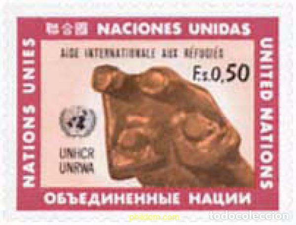 Sellos: 110059 MNH NACIONES UNIDAS. Ginebra 1971 AYUDA INTERNACIONAL A LOS REFUGIADOS