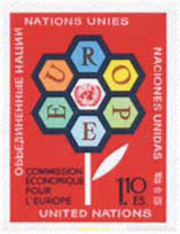 Timbres: 110135 MNH NACIONES UNIDAS. Ginebra 1972 25 ANIVERSARIO DE LA COMISION ECONOMICA POR EUROPA