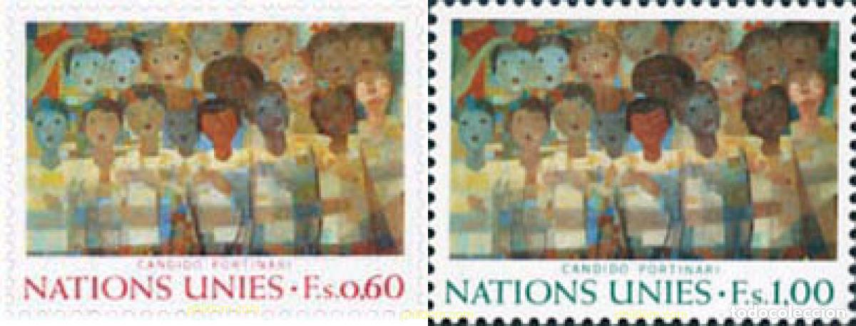 Sellos: 110151 MNH NACIONES UNIDAS. Ginebra 1974 ARTE EN LAS NACIONES UNIDAS