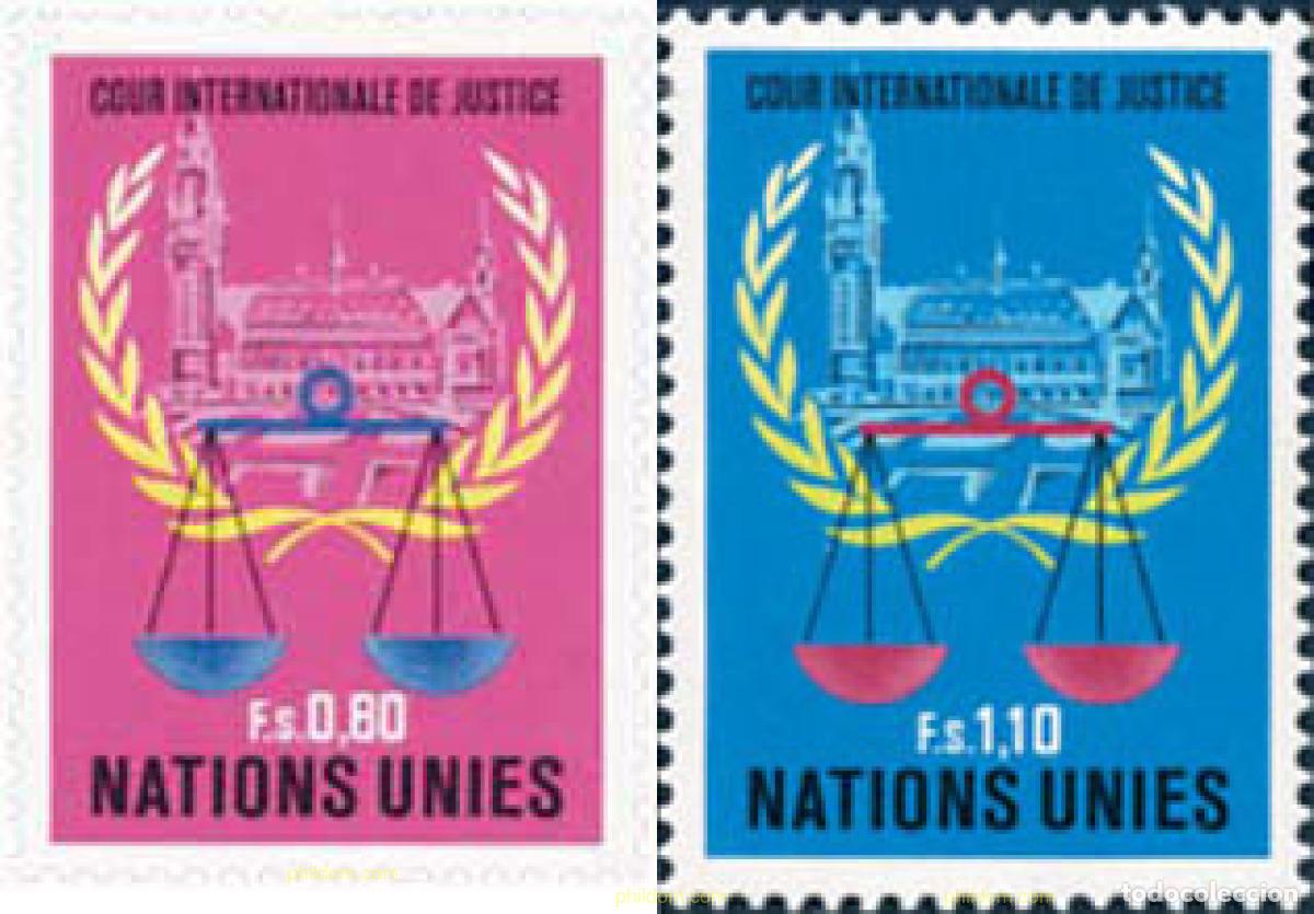 Sellos: 110214 MNH NACIONES UNIDAS. Ginebra 1979 TRIBUNAL INTERNACIONAL DE JUSTICIA DE LA HAYA