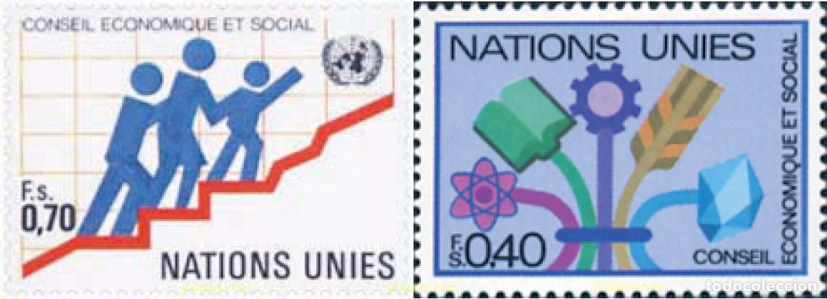 Sellos: 110253 MNH NACIONES UNIDAS. Ginebra 1980 CONSEJO ECONOMICO Y SOCIAL