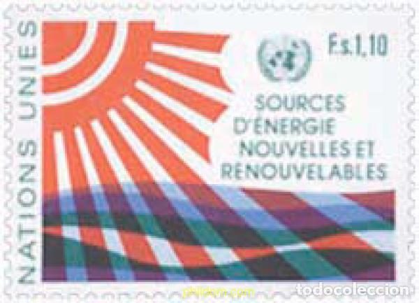 Sellos: 110257 MNH NACIONES UNIDAS. Ginebra 1981 FUENTES DE ENERGIAS NUEVAS Y RENOVABLES