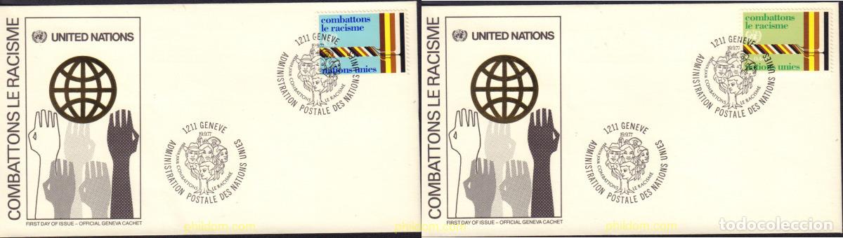 Sellos: 436024 MNH NACIONES UNIDAS. Ginebra 1977 LUCHA CONTRA LA DESCRIMINACION RACIAL