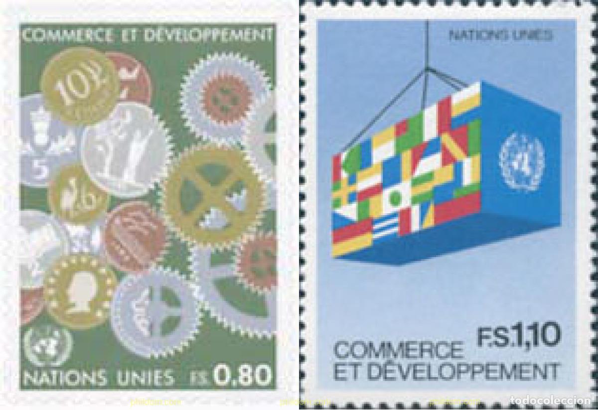 Sellos: 110283 MNH NACIONES UNIDAS. Ginebra 1983 COMERCIO E INDUSTRIA