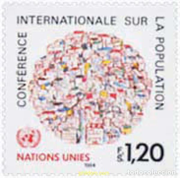 Sellos: 110302 MNH NACIONES UNIDAS. Ginebra 1984 CONFERENCIA INTERNACIONAL SOBRE LA POBLACION