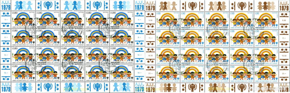 Sellos: 197815 MNH NACIONES UNIDAS. Ginebra 1979 A&Ntilde;O INTERNACIONAL DE LA INFANCIA