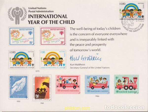 Sellos: 622841 MNH NACIONES UNIDAS. Ginebra 1979 A&Ntilde;O INTERNACIONAL DE LA INFANCIA