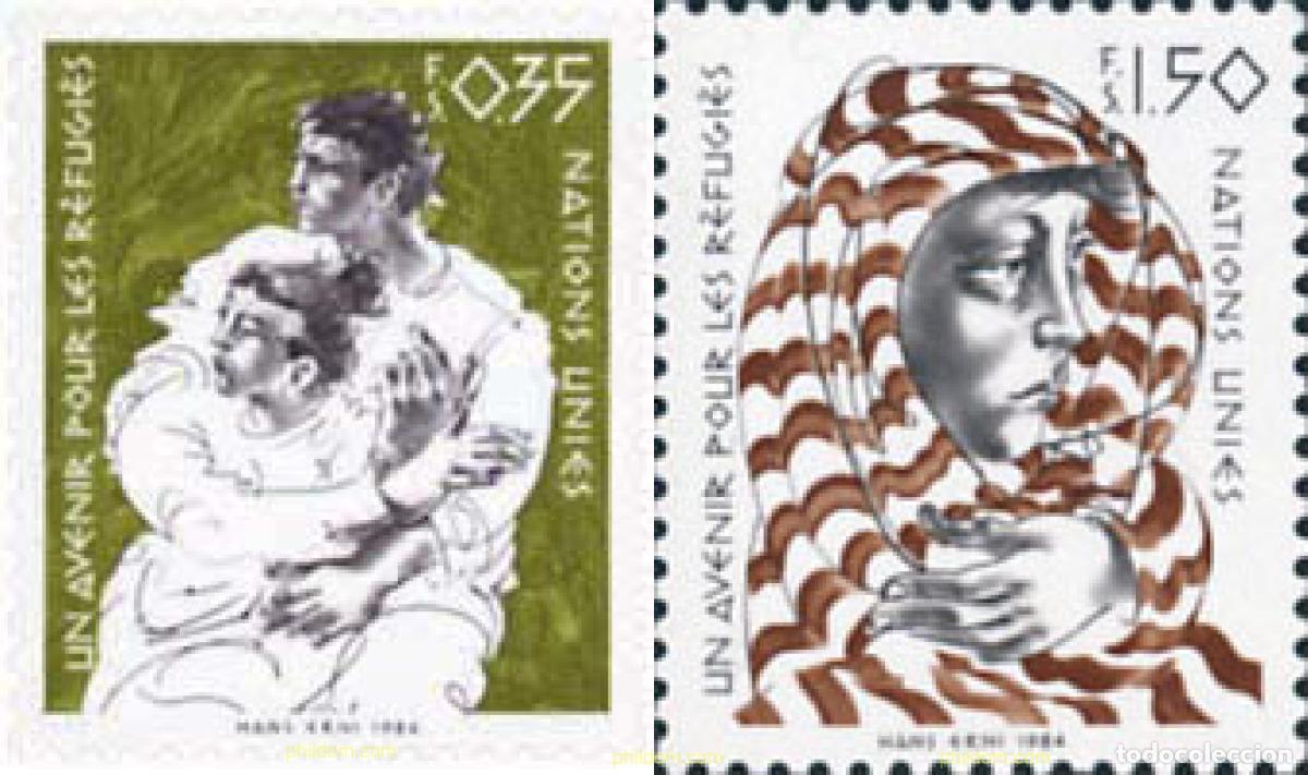 Sellos: 110312 MNH NACIONES UNIDAS. Ginebra 1984 UN PORVENIR PARA LOS REFUGIADOS