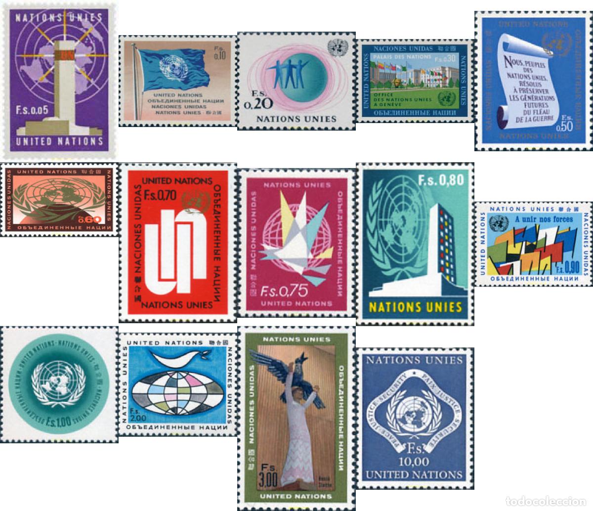 Sellos: 110039 MNH NACIONES UNIDAS. Ginebra 1969 MOTIVOS VARIOS