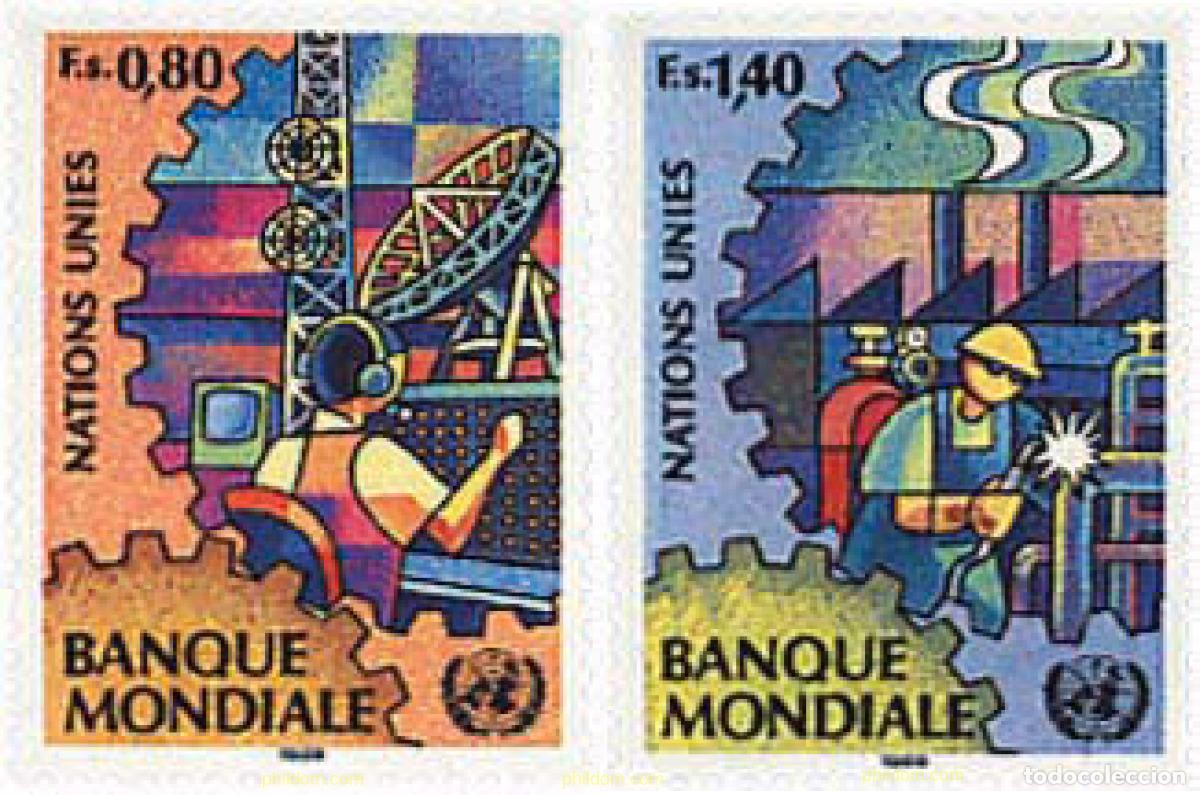 Sellos: 110388 MNH NACIONES UNIDAS. Ginebra 1989 EL BANCO MUNDIAL