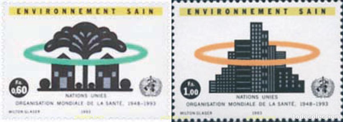 Sellos: 110452 MNH NACIONES UNIDAS. Ginebra 1993 PROTECCION DEL MEDIO AMBIENTE
