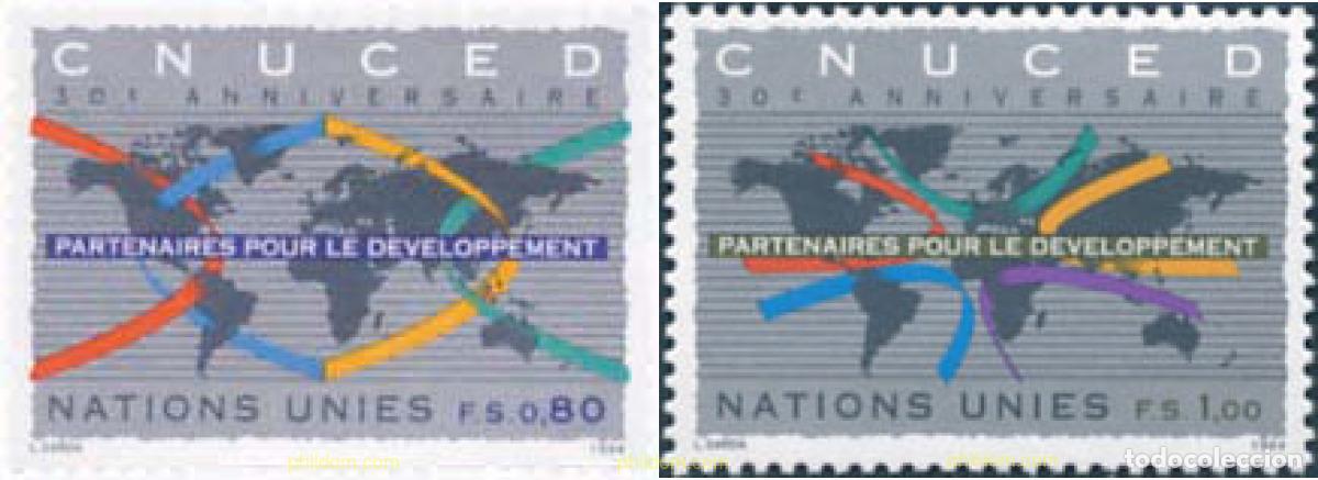 Sellos: 110484 MNH NACIONES UNIDAS. Ginebra 1994 30 ANIVERSARIO DE LA CONFERENCIA DE NACIONES UNIDAS SOBRE