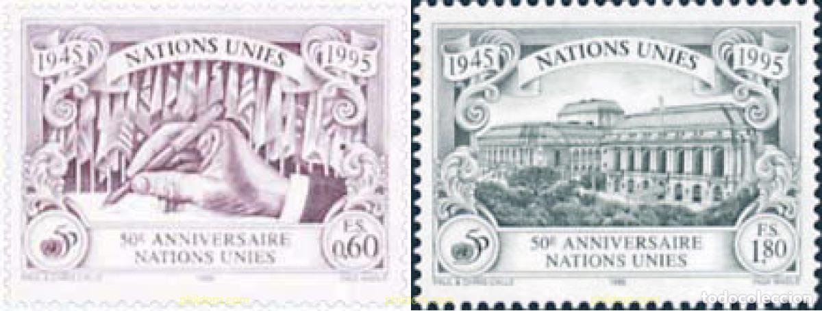 Sellos: 110490 MNH NACIONES UNIDAS. Ginebra 1995 50 ANIVERSARIO DE LA ONU