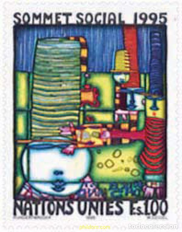 Sellos: 110488 MNH NACIONES UNIDAS. Ginebra 1995 CUMBRE SOCIAL 1995, EN COPENHAGUE
