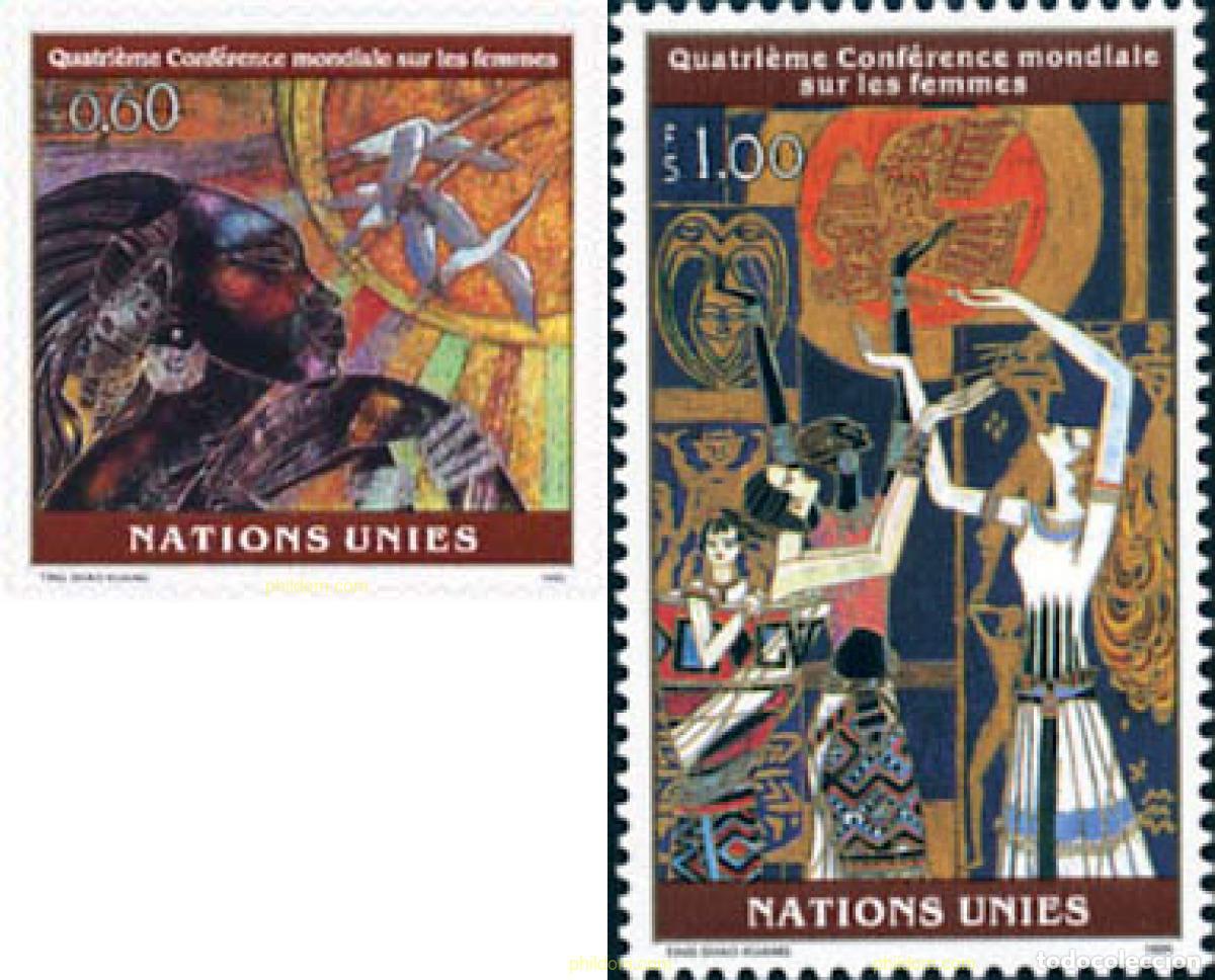 Sellos: 110501 MNH NACIONES UNIDAS. Ginebra 1995 4 CONFERENCIA MUNDIAL SOBRE LA MUJER