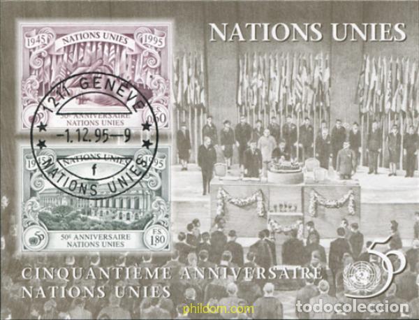 Sellos: 574303 USED NACIONES UNIDAS. Ginebra 1995 50 ANIVERSARIO DE LA ONU