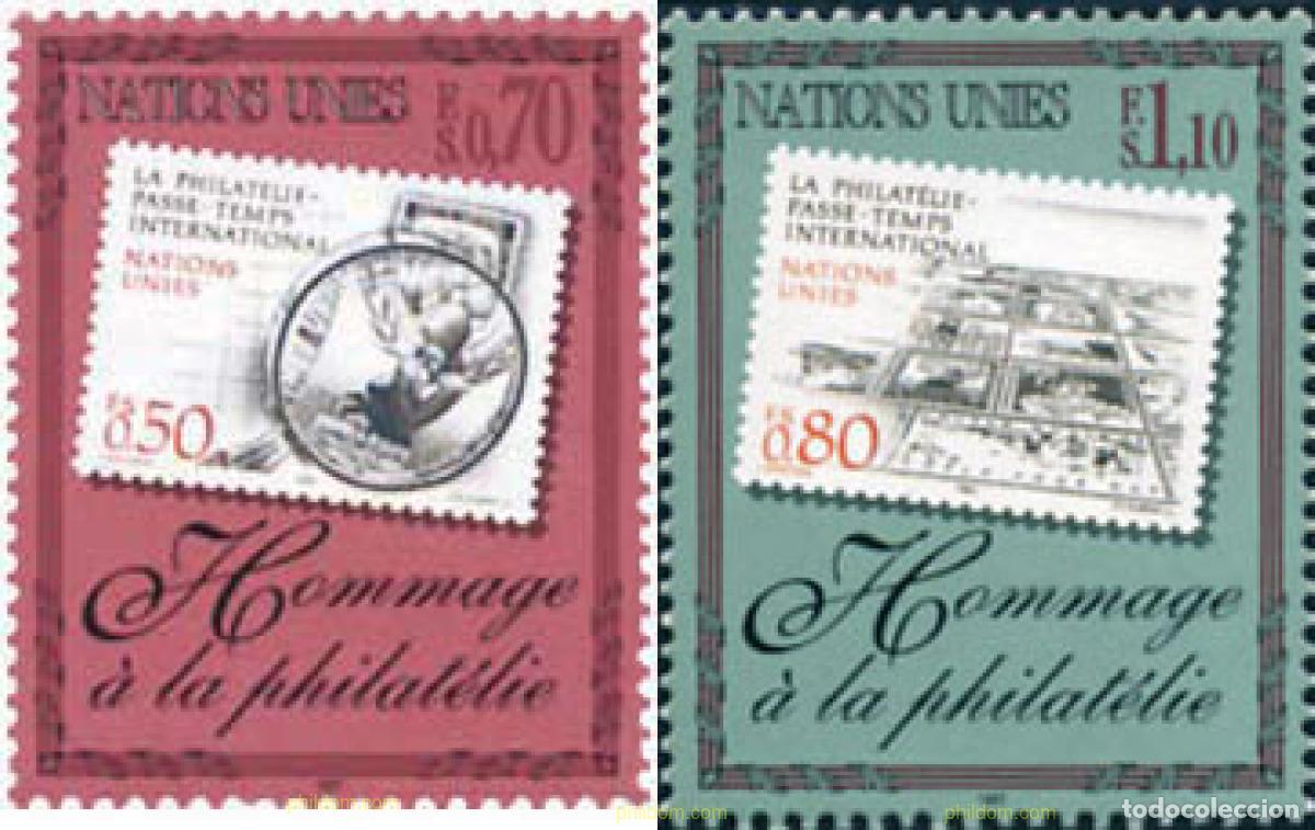 Sellos: 110526 MNH NACIONES UNIDAS. Ginebra 1997 HOMENAJE A LA FILATELIA