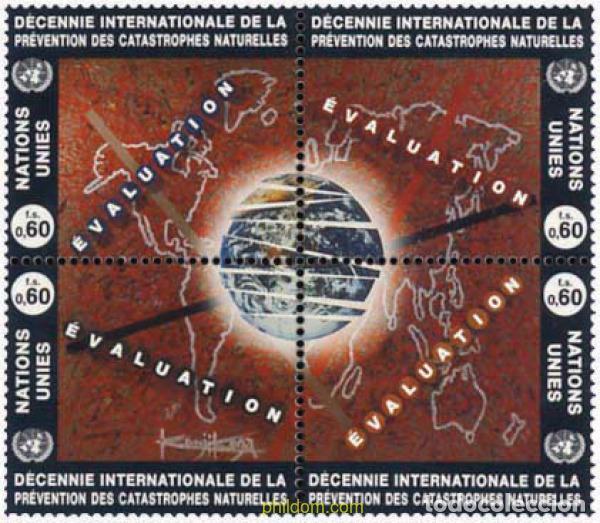 Stamps: 158684 MNH NACIONES UNIDAS. Ginebra 1994 DECENIO INTERNACIONAL PARA LA PREVENCION DE LOS DESASTRES