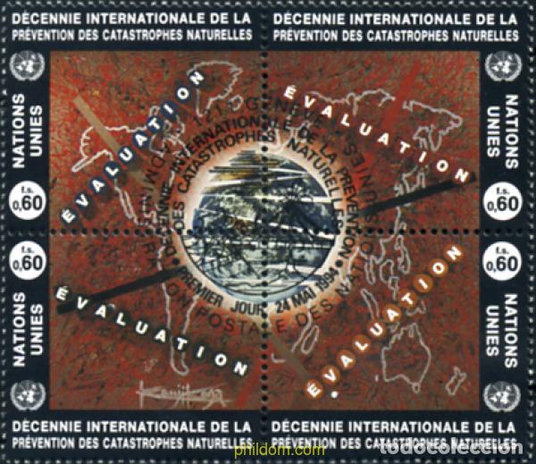 Stamps: 369827 USED NACIONES UNIDAS. Ginebra 1994 DECENIO INTERNACIONAL PARA LA PREVENCION DE LOS DESASTRES