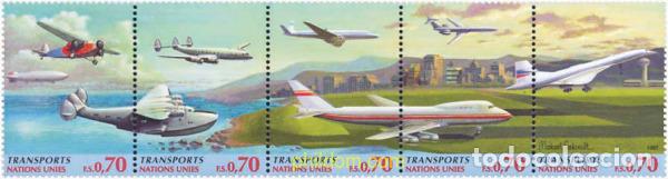 Sellos: 144446 MNH NACIONES UNIDAS. Ginebra 1997 TRANSPORTES AEREOS