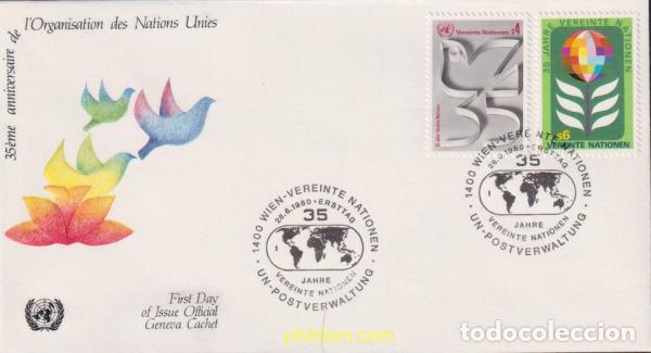 Sellos: 436290 MNH NACIONES UNIDAS. Viena 1980 35 ANIVERSARIO DE LA ONU