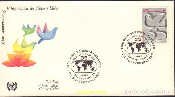 Sellos: 578509 MNH NACIONES UNIDAS. Viena 1980 35 ANIVERSARIO DE LA ONU