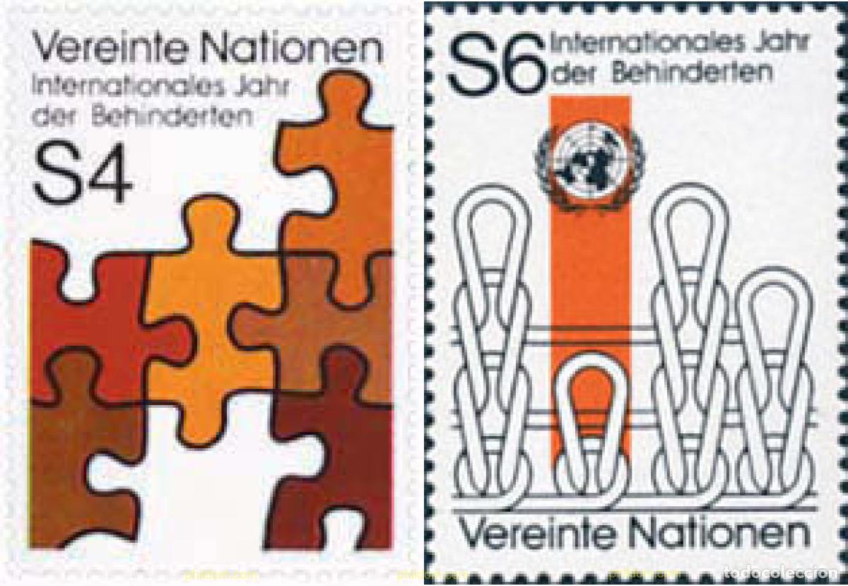 Sellos: 112749 MNH NACIONES UNIDAS. Viena 1981 A&Ntilde;O INTERNACIONAL DE LOS DISCAPACITADOS