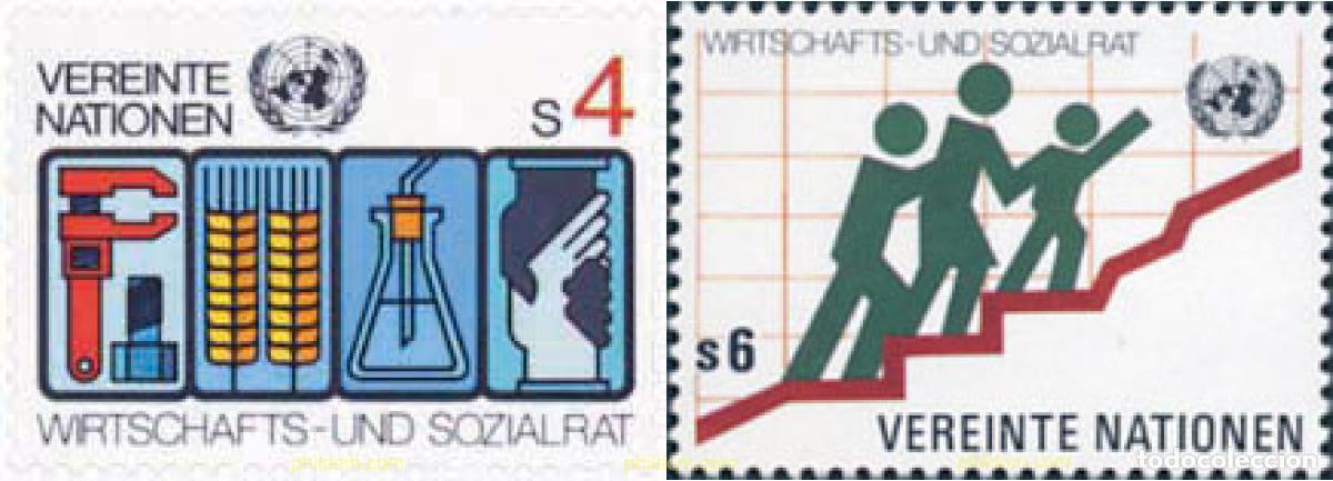 Sellos: 112720 MNH NACIONES UNIDAS. Viena 1980 CONSEJO ECONOMICO Y SOCIAL