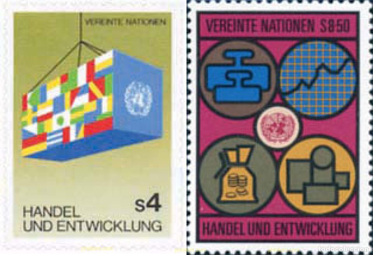 Sellos: 112800 MNH NACIONES UNIDAS. Viena 1983 COMERCIO E INDUSTRIA