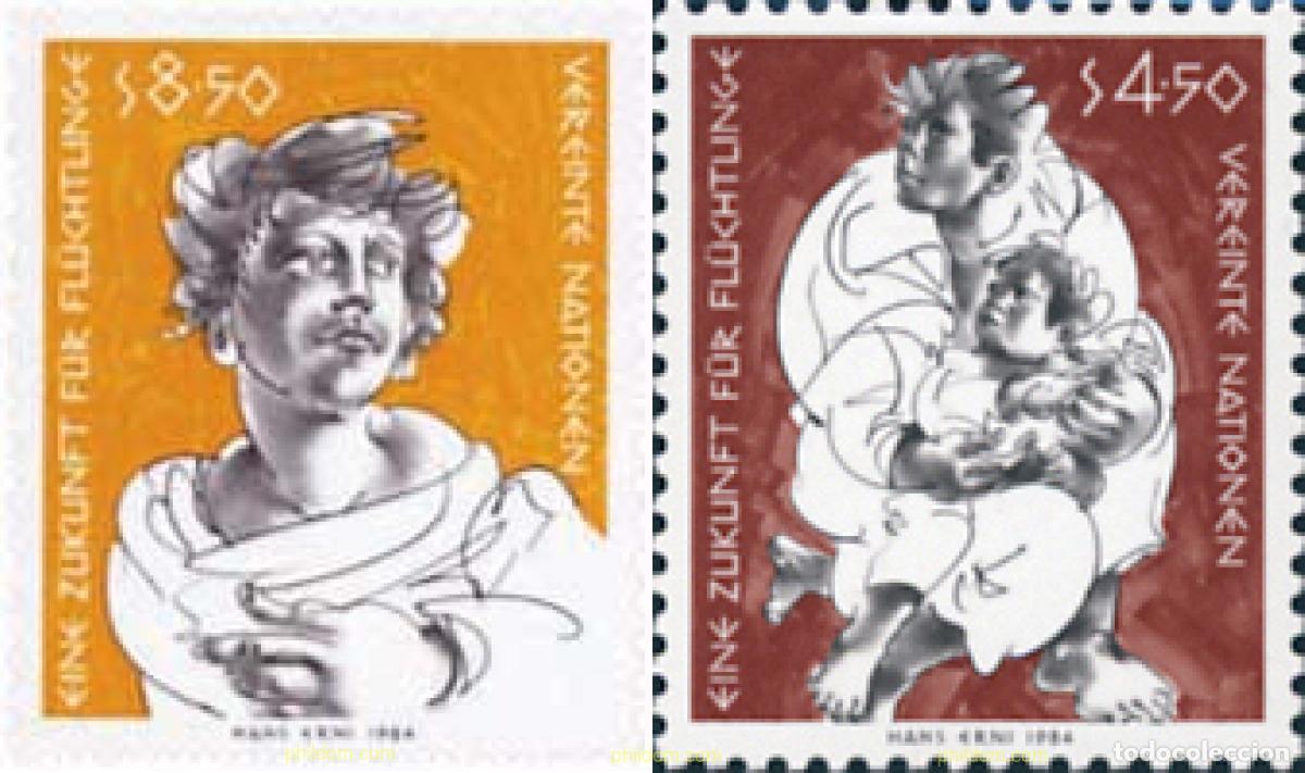 Sellos: 112805 MNH NACIONES UNIDAS. Viena 1984 AYUDA INTERNACIONAL A LOS REFUGIADOS