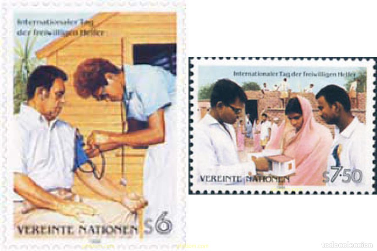 Sellos: 112824 MNH NACIONES UNIDAS. Viena 1988 DIA MUNDIAL DEL VOLUNTARIADO