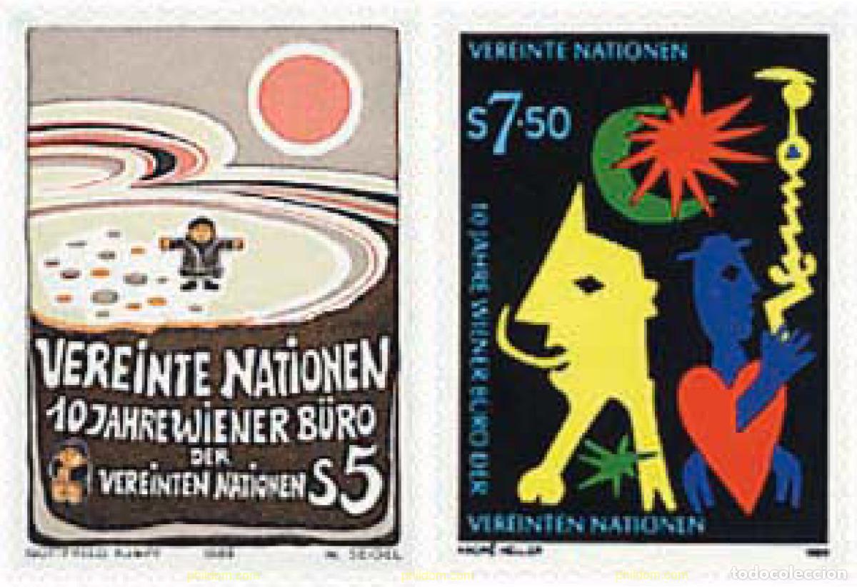 Sellos: 112838 MNH NACIONES UNIDAS. Viena 1989 10 ANIVERSARIO DEL CENTRO DE NACIONES UNIDAS