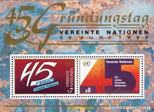 Selos: 112862 MNH NACIONES UNIDAS. Viena 1990 45 ANIVERSARIO DE LAS NACIONES UNIDAS