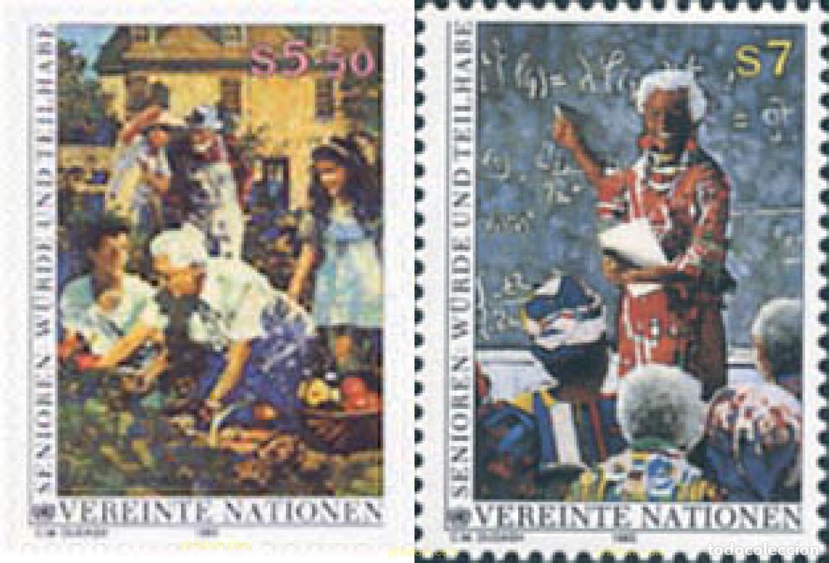 Selos: 112883 MNH NACIONES UNIDAS. Viena 1993 VEJEZ ACTIVA Y RESPETADA