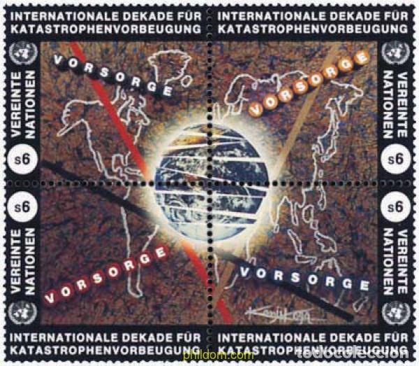 Briefmarken: 158731 MNH NACIONES UNIDAS. Viena 1994 DECENIO INTERNACIONAL PARA LA PREVENCION DE LOS DESASTRES NA