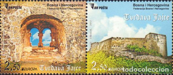 Stamps: 580501 MNH BOSNIA-HERZEGOVINA 2017 EUROPA CEPT 2017 - CASTILLOS