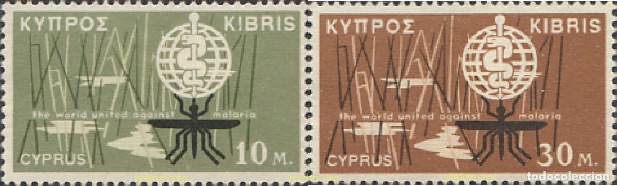 Stamps: 113354 MNH CHIPRE 1962 ERRADICACION DEL PALUDISMO