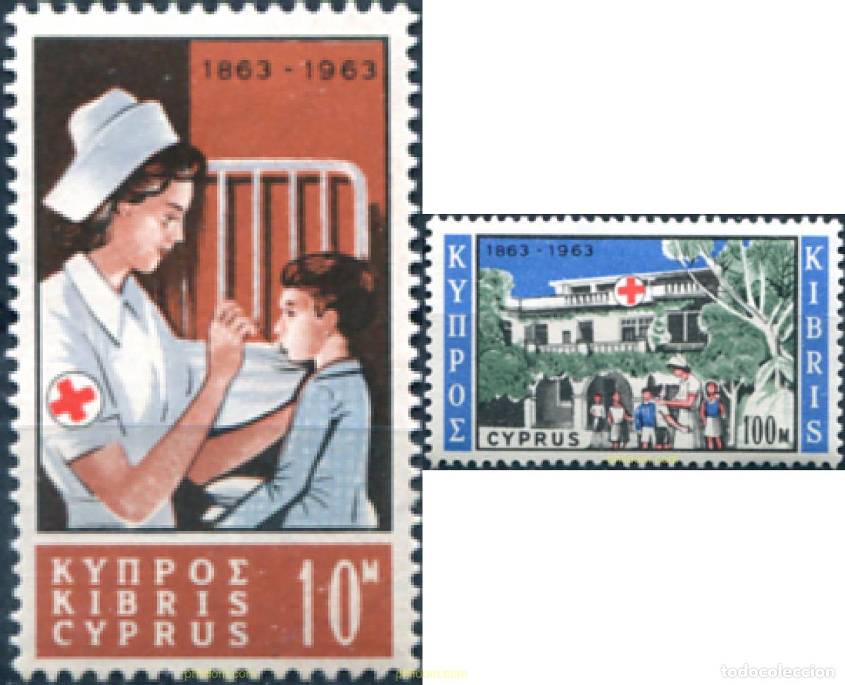 Stamps: 113408 MNH CHIPRE 1963 CENTENARIO DE LA CRUZ ROJA INTERNACIONAL