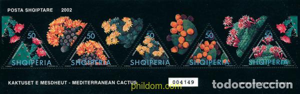 Stamps: 113328 MNH ALBANIA 2002 CACTUS DEL MEDITERRANEO