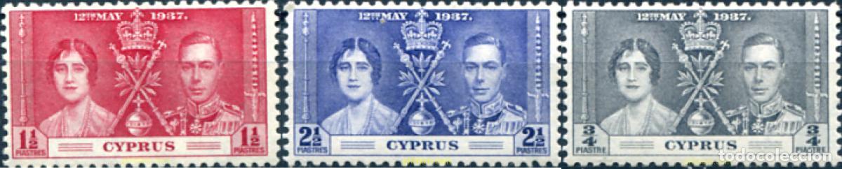Sellos: 305376 USED CHIPRE 1937 COMMEMORACION DE LA CORONACION DE GEORGE VI
