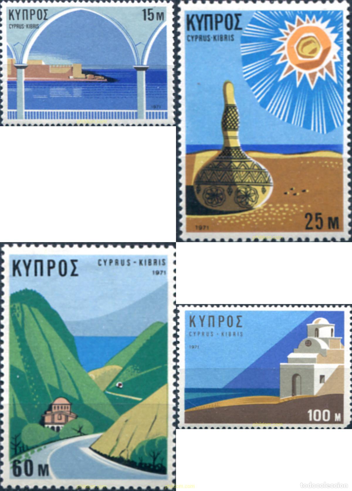 Sellos: 113866 MNH CHIPRE 1971 TURISMO