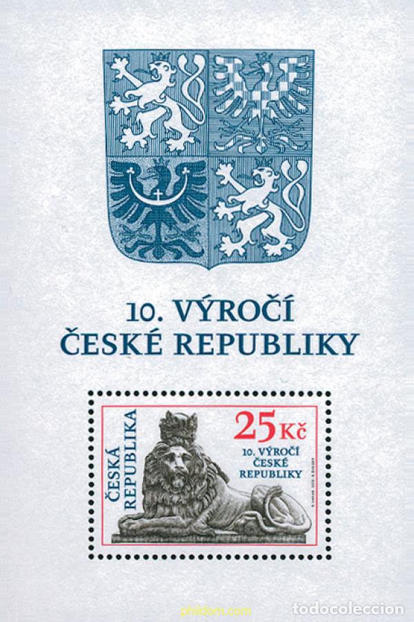 Briefmarken: 114023 MNH CHEQUIA 2003 10 ANIVERSARIO DE LA REPUBLICA