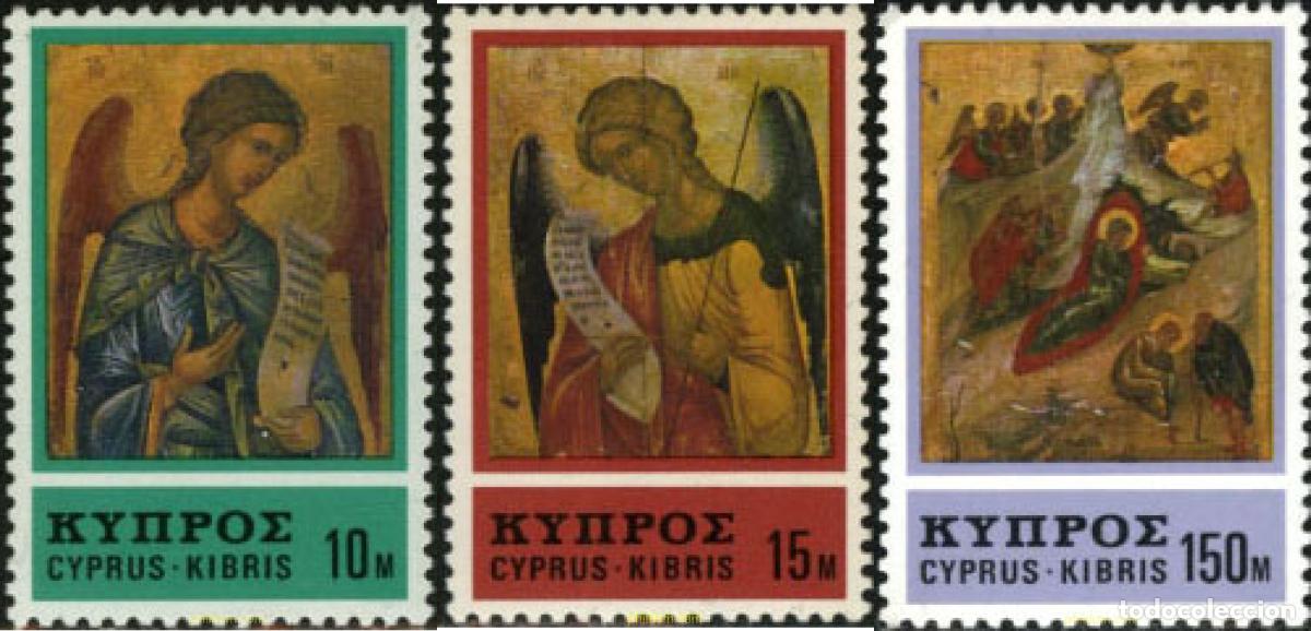 Sellos: 114041 MNH CHIPRE 1976 NAVIDAD. ICONOS
