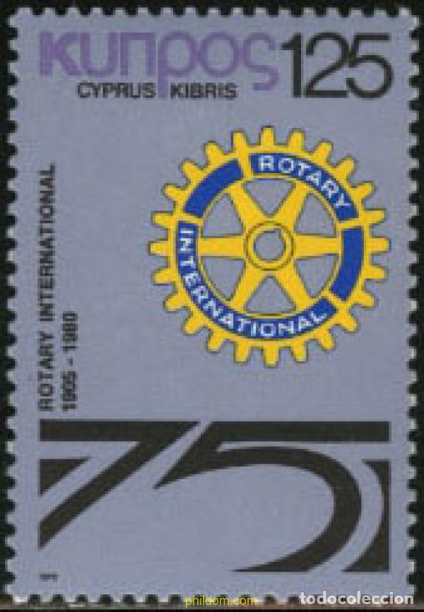 Briefmarken: 114406 MNH CHIPRE 1979 75 ANIVERSARIO DE ROTARY CLUB INTERNACIONAL