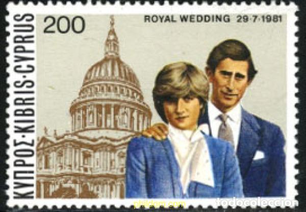 Briefmarken: 114547 MNH CHIPRE 1981 MATRIMONIO REAL ENTRE EL PRINCIPE CARLOS Y LADY DIANA SPENCER