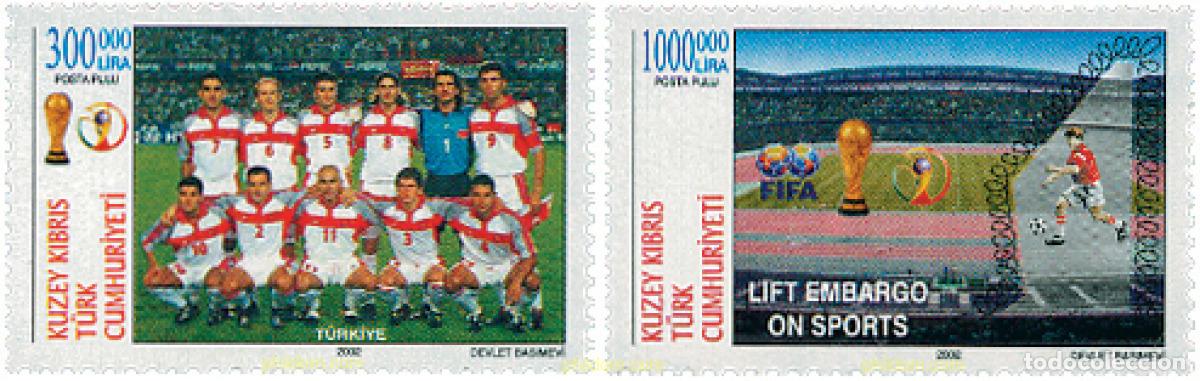 Stamps: 114605 MNH CHIPRE. Administraci&oacute;n turca 2002 COPA DEL MUNDO DE FUTBOL. COREA DEL SUR Y JAPON-02