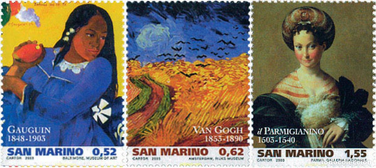 Stamps: 114643 MNH SAN MARINO 2003 GRANDES MAESTROS DE LA PINTURA